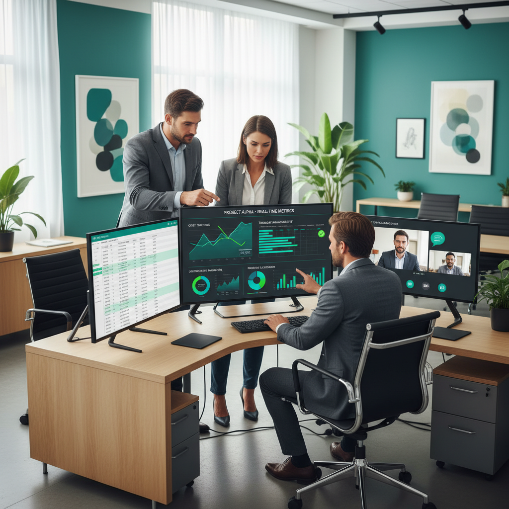 ERP Dashboard para Construcción - Analytics en Tiempo Real